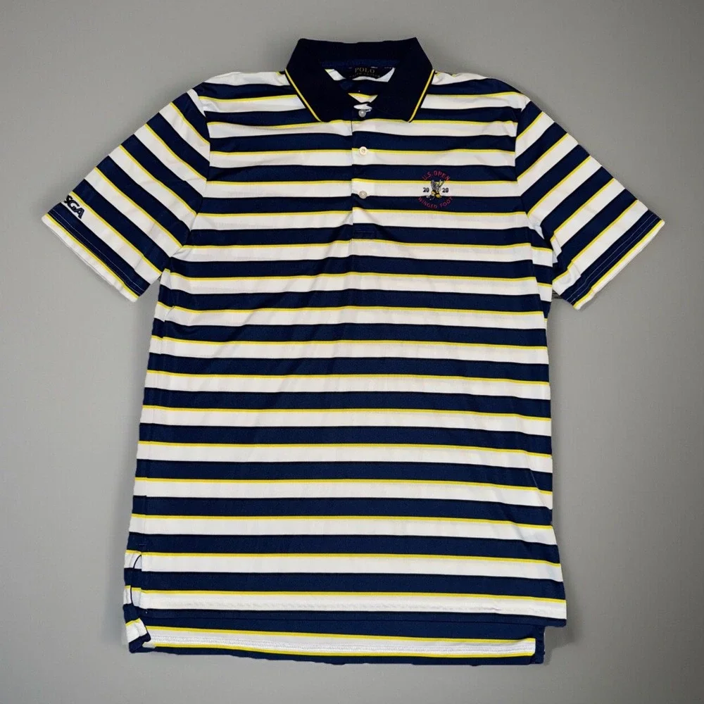 Polo Ralph Lauren U.S Open Winged Foot Medium Multicolor Striped Golf Big Pony‎